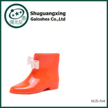 Woman's Safety Yellow Rubber Rain Overshoes SGX-504